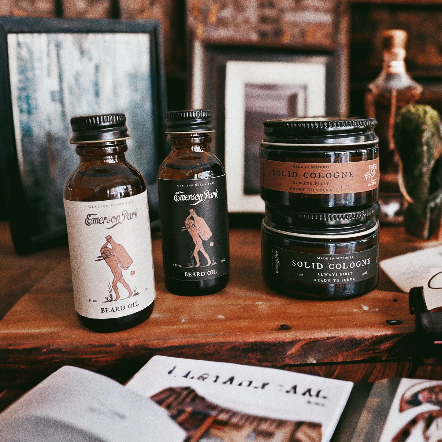 American Heritage Solid Cologne Jar - Red Label