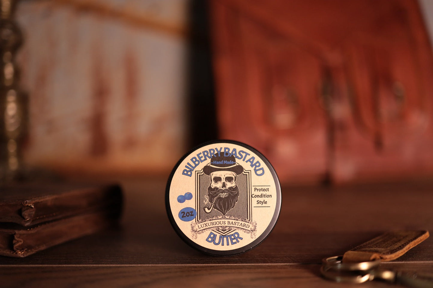 2oz black container bilberry beard butter