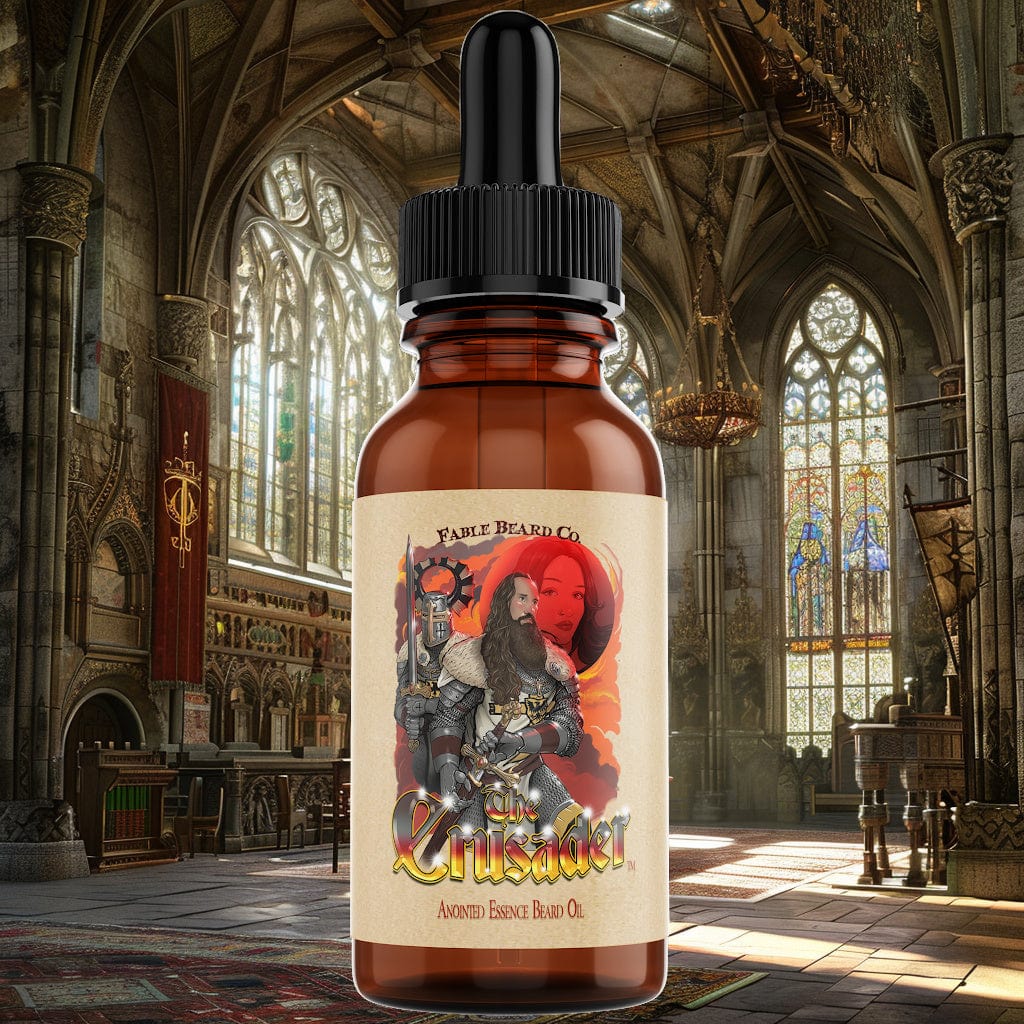 Fable Beard Company The Crusader - Beard Oil - Ancient Citrus Musk, Lavender Soaked Sandalwood, and Eucalyptus Spice