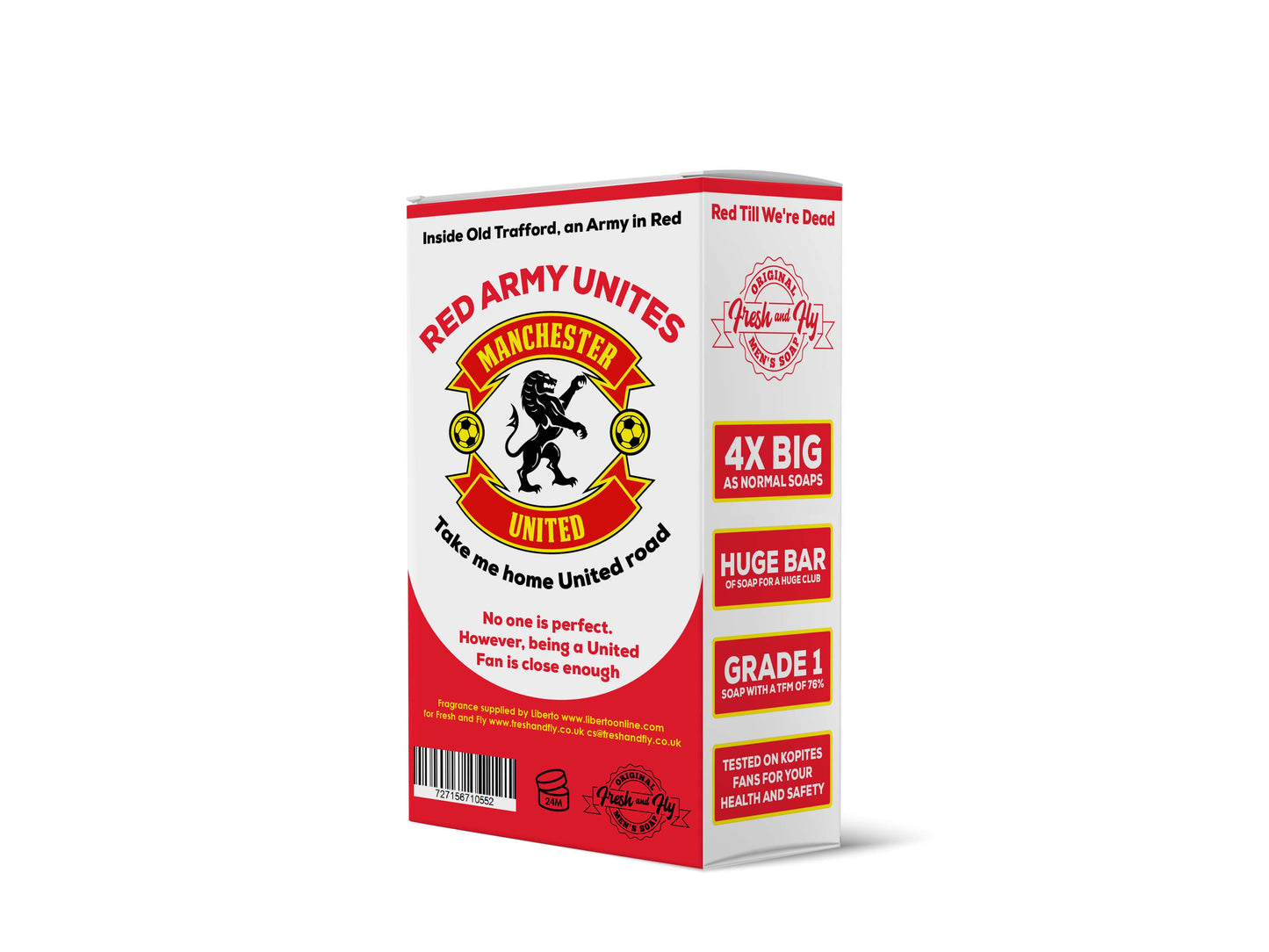 Man U Fresh and Fly Soap NOW IN STOCK