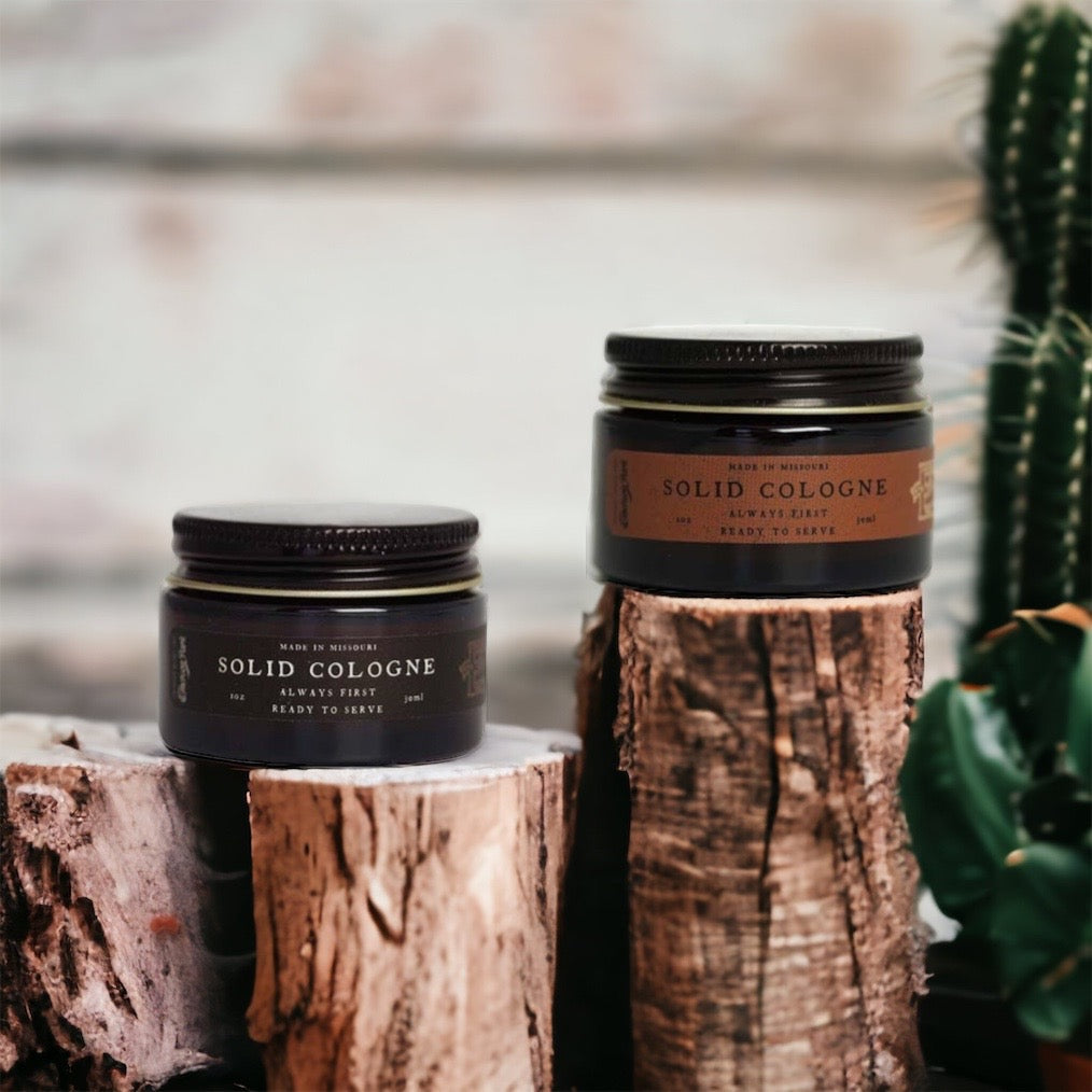 American Heritage Solid Cologne Jar - Red Label