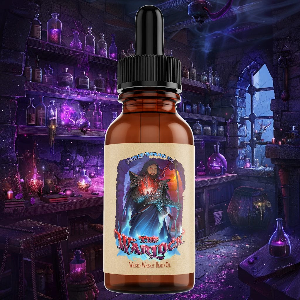 Fable Beard Company The Warlock - Beard Oil - Dark Tobacco, Brown Ale, Citrus Spark, and Cherry Mist