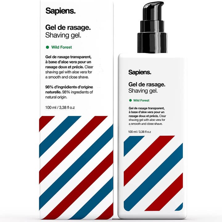 Sapiens Transparent Shaving Gel 100ml - Fresh X Woody