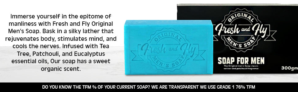 Fresh and Fly Signature Soap Vetiver and patchouli 300gms