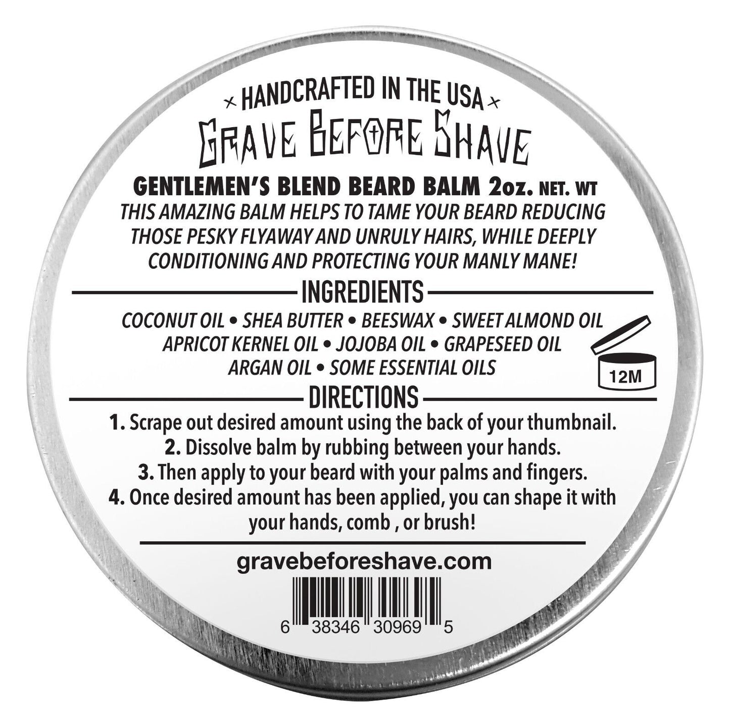 Grave Before Shave Gentlemen's Blend Beard Balm