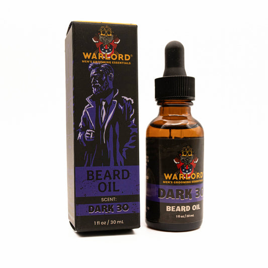 Warlord Dark 30 Beard Oil: 1 oz