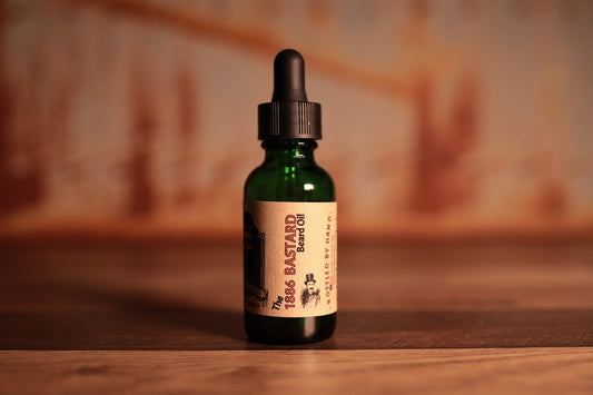 1oz green bottle with dropper 1886 beard oil