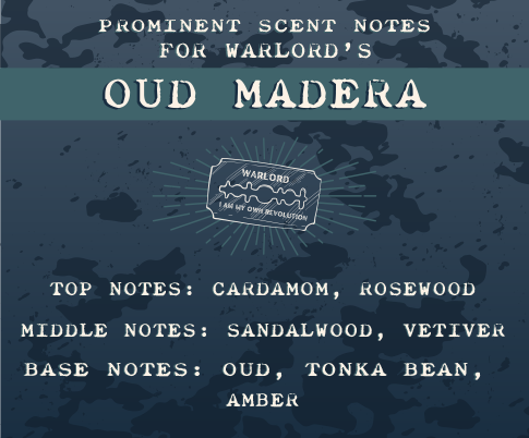 Warlord Oud Madera Beard Oil: 1 oz