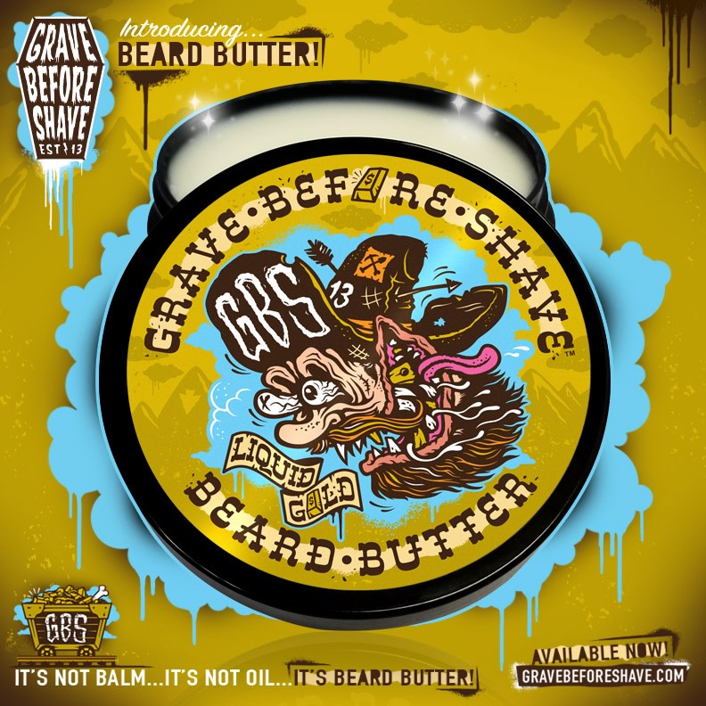 Grave Before Shave Beard Balm Liquid Gold (NEW)