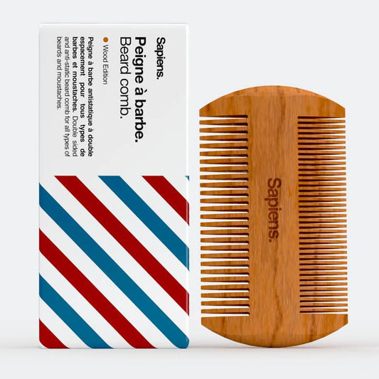 Sapiens Pear Wood Beard Comb