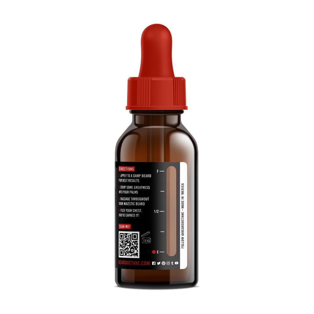 Instructions for using Envy beard oil.