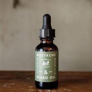 Bradley Mountain Mustache & Beard Oil - Oakmoss & Amber