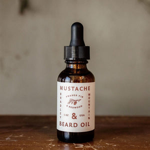 Bradley Mountain Mustache & Beard Oil - Fraser Fir & Redwood