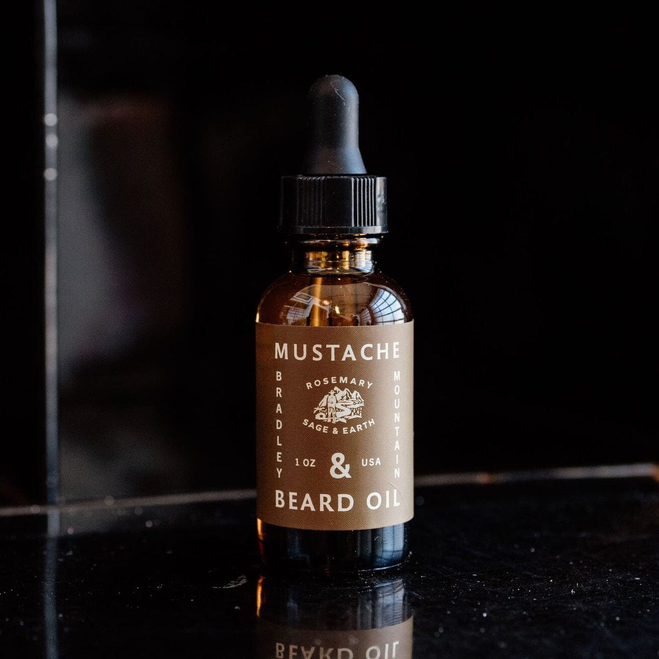 Bradley Mountain Mustache & Beard Oil - Rosemary & Sage