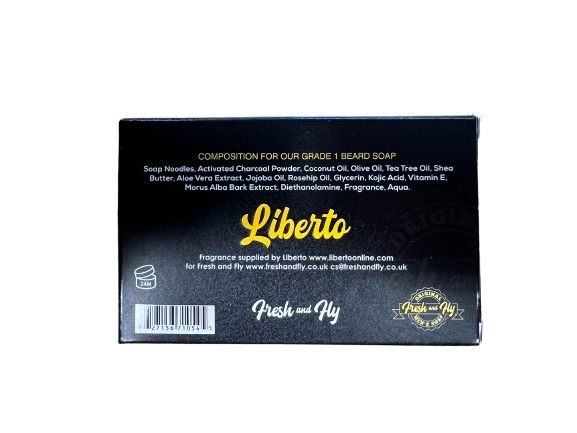 Fresh and Fly Beard Bar Activiated Charcoal Soap 125gms