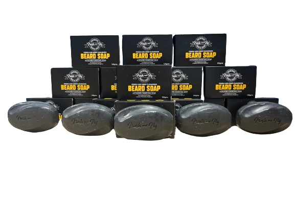 Fresh and Fly Beard Bar Activiated Charcoal Soap 125gms