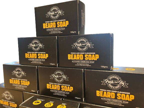 Fresh and Fly Beard Bar Activiated Charcoal Soap 125gms