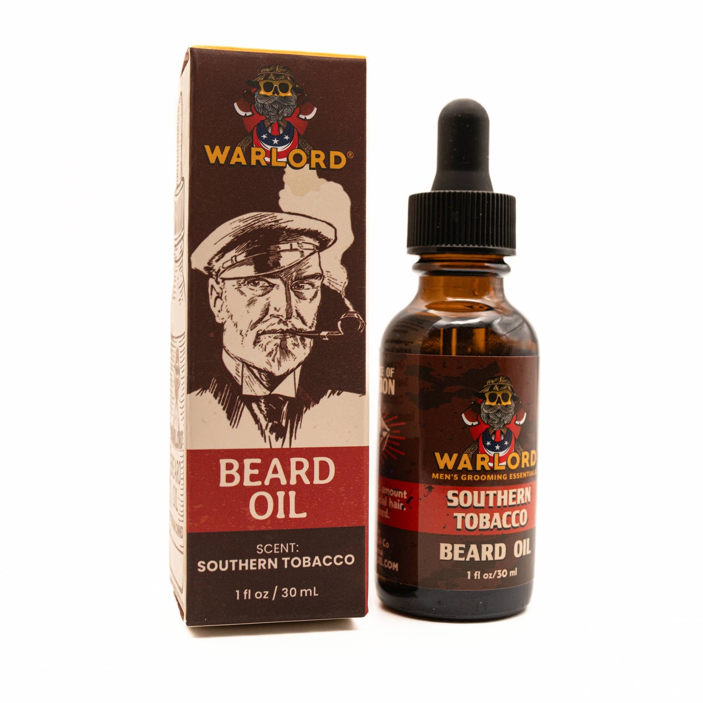 Warlord Southern Tobacco Beard Oil: 1 oz.
