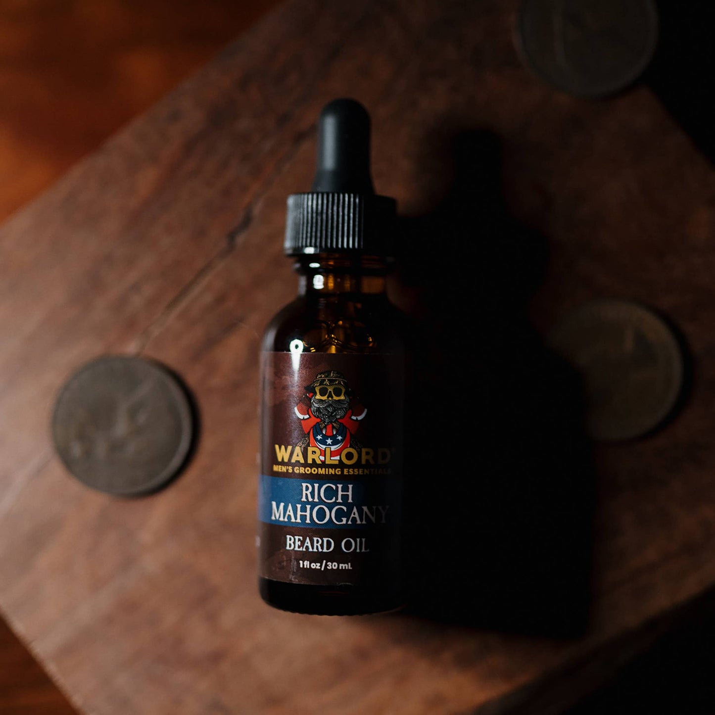 Warlord Rich Mahogany Beard Oil: 1 oz.