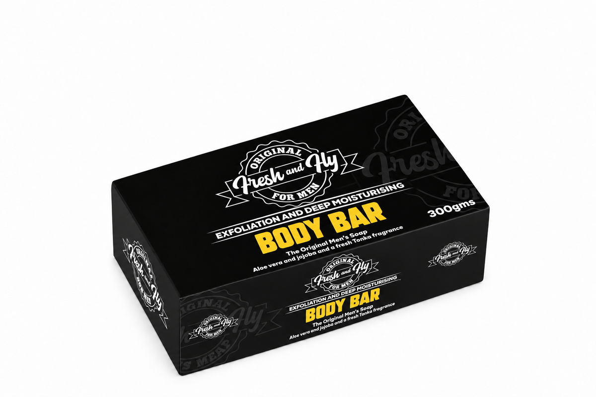 Fresh and Fly Body Bar 300 g box lying flat