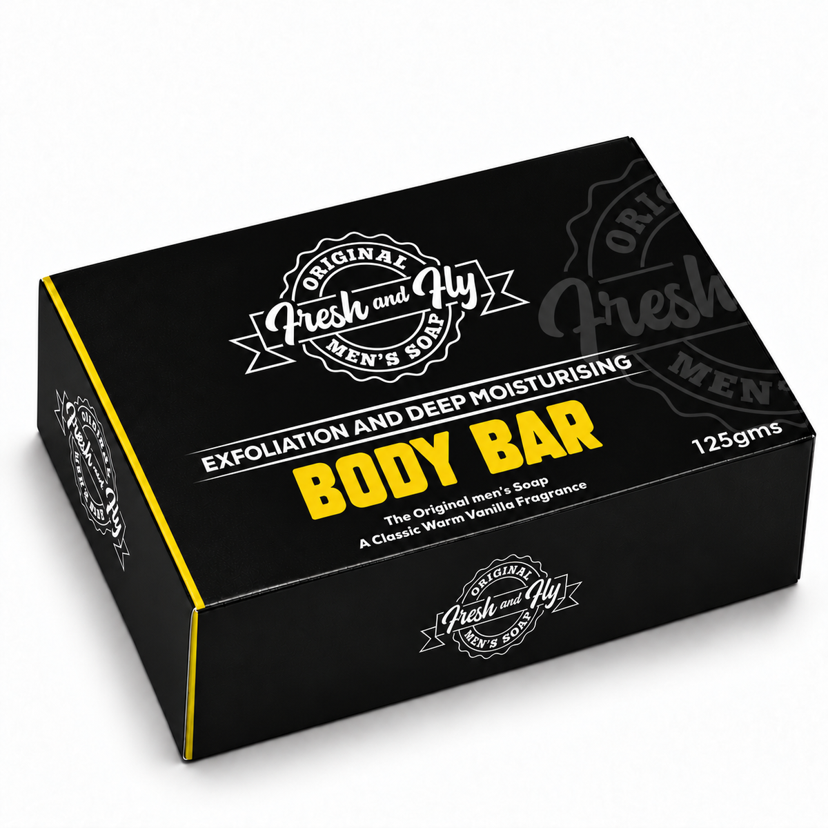 Fresh and Fly Body Bar 125 g box lying flat