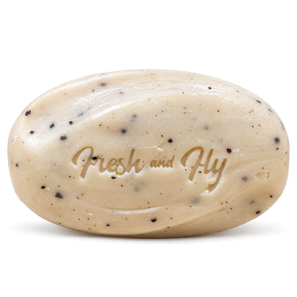 Fresh and Fly exfoliating Body Bar with embossed logo