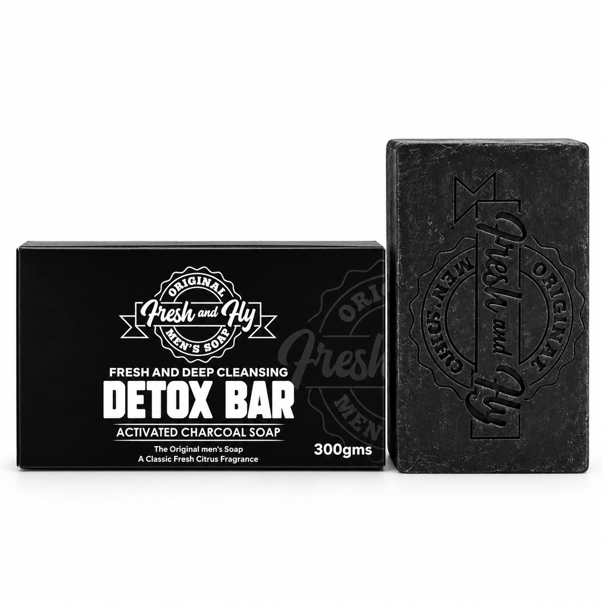 Fresh and Fly Detox activated charcoal soap 300 g with its box