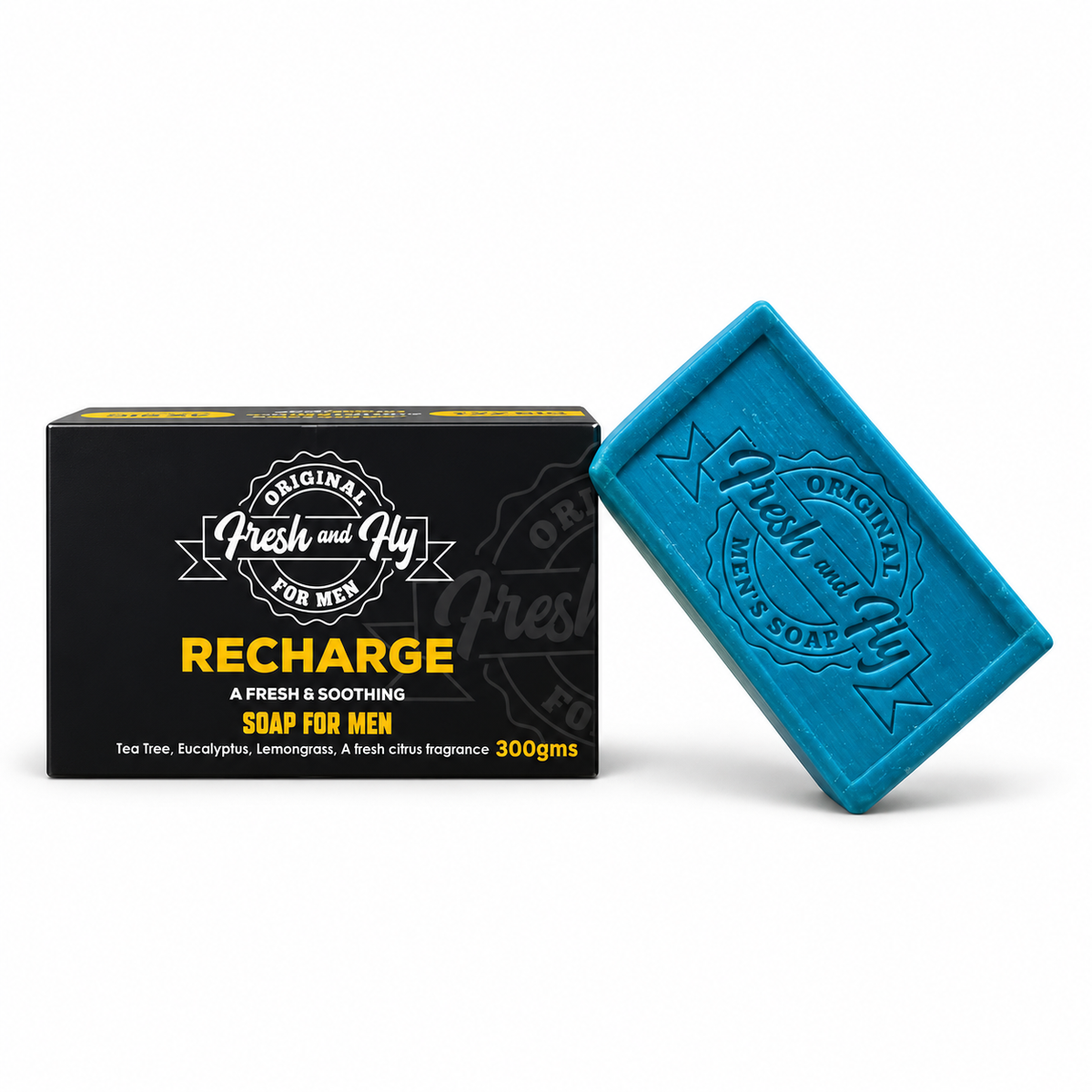 Fresh and Fly Recharge 300 g box and blue soap bar