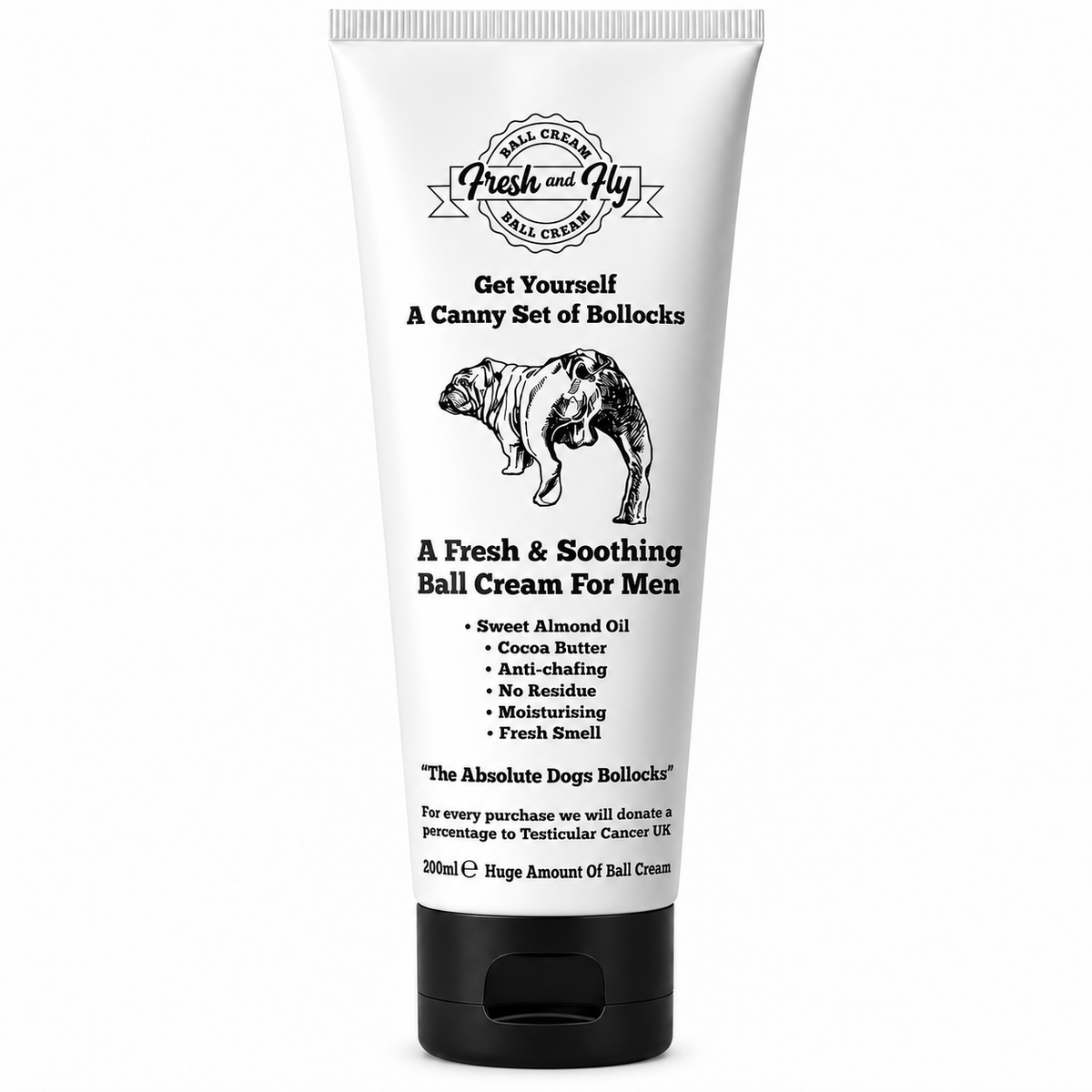 Fresh and Fly white Ball Cream for Men with full black cap