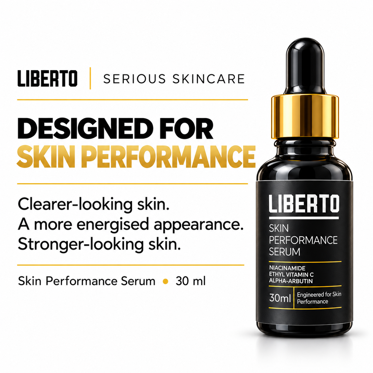 Liberto serum benefits: clearer-looking skin and a more energised appearance