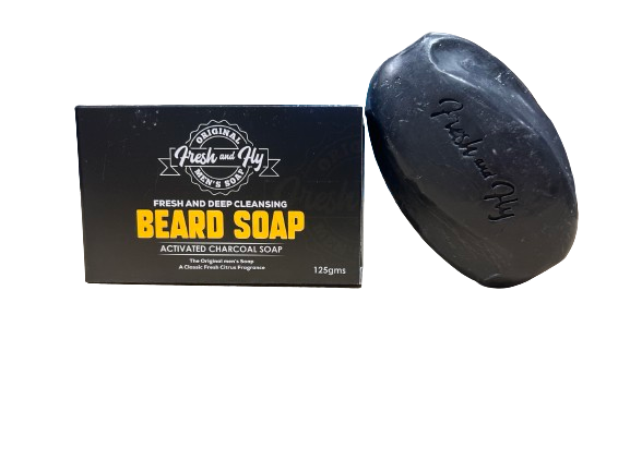 Fresh and Fly Beard Bar Activiated Charcoal Soap 125gms