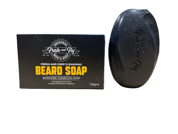Fresh and Fly Beard Bar Activiated Charcoal Soap 125gms