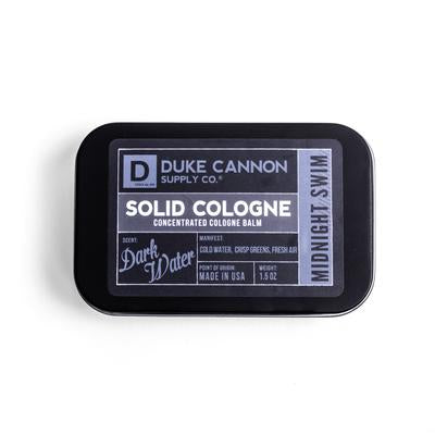 DUKE CANNON SOLID COLOGNE - MIDNIGHT SWIM - MeMeMe Home And Beauty